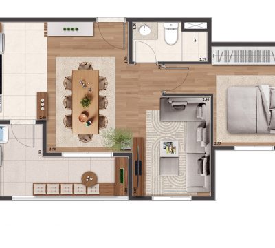 Planta B living ampliado